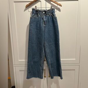 Simons D2 for Design High Waisted Elastic Waist Blue Jeans, Size Small